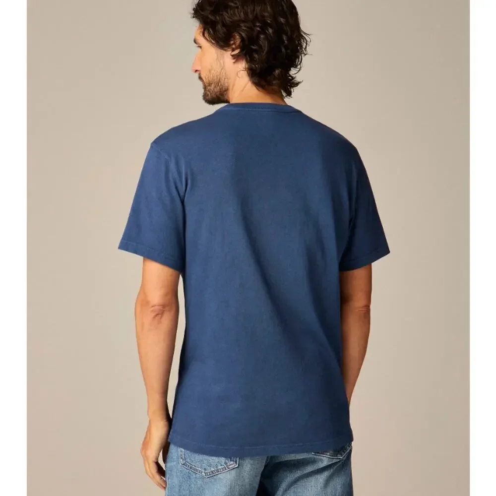 J.Crew Vintage Wash Cotton Pocket T-Shirt Mens S Navy Blue Crewneck Short Sleeve